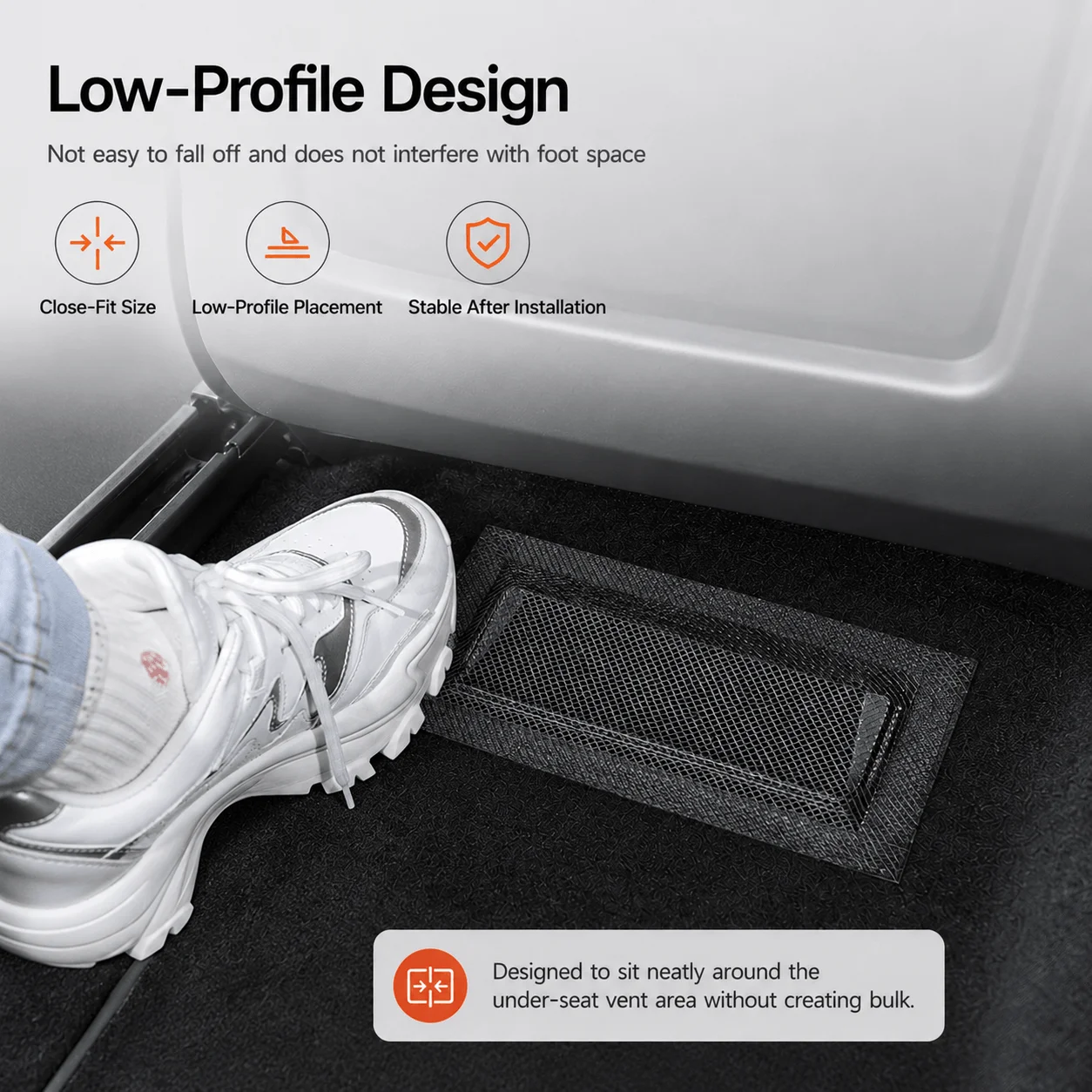 For Tesla Model 3 Y 2021-2026 Under Seat AC Outlet Vent Mesh Protective Cover Anti Blocking Dust Proof Net Modification Parts