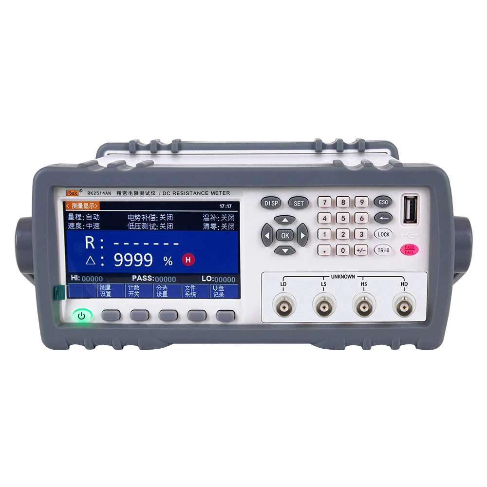 

High precision RK2514AN ohmmeter resistance tester for transformer, motor, winding coil