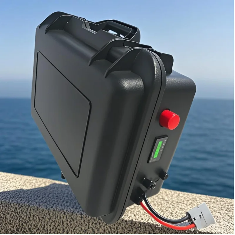 Batería portátil de iones de litio de 60V, 60Ah, 80Ah, 100Ah con Bluetooth BMS 17S para carito de Golf de 5000W, almacenamiento