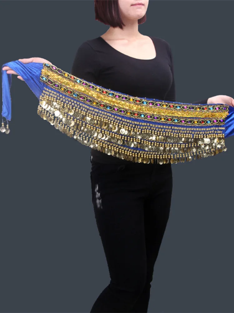 Sequins Oriental Dancing Bellydance Belly Dance Hip Scarf Performance Jazz Chiffon Arabic Caderines Latin Tassels Clothes