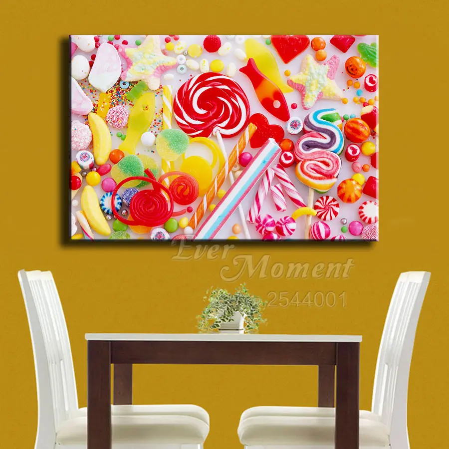 Ever Moment Diamond Painting Sweet Candy Lollipop Picture Rhinestone 5D DIY Mosaic Full Square Drill Diamond Embroidery ASF1934