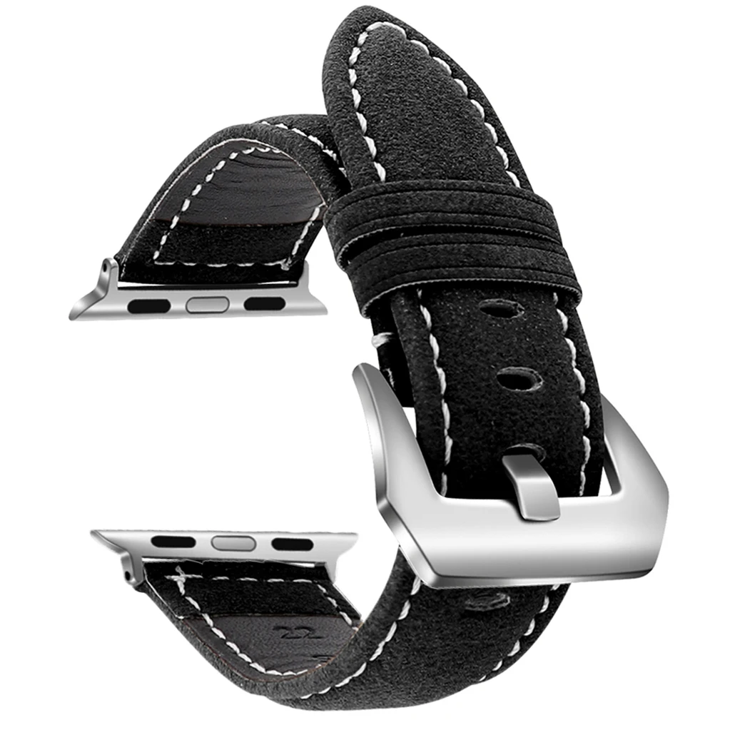 New vintage leather watchbands for iwatch 7 8 bracelet  Apple Watch Band 42mm 38mm Sport Bracelet For Series 6/3/4/5 watch strap image 6