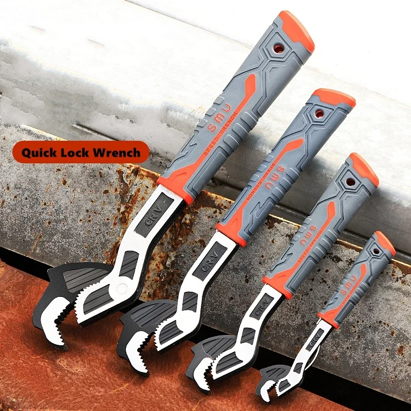 6/8/10/12 Inch Multifunctional Self-Locking Wrench Power Grip,Universal Plumber Multi Hand Tool for Various Repair Jobs Tools