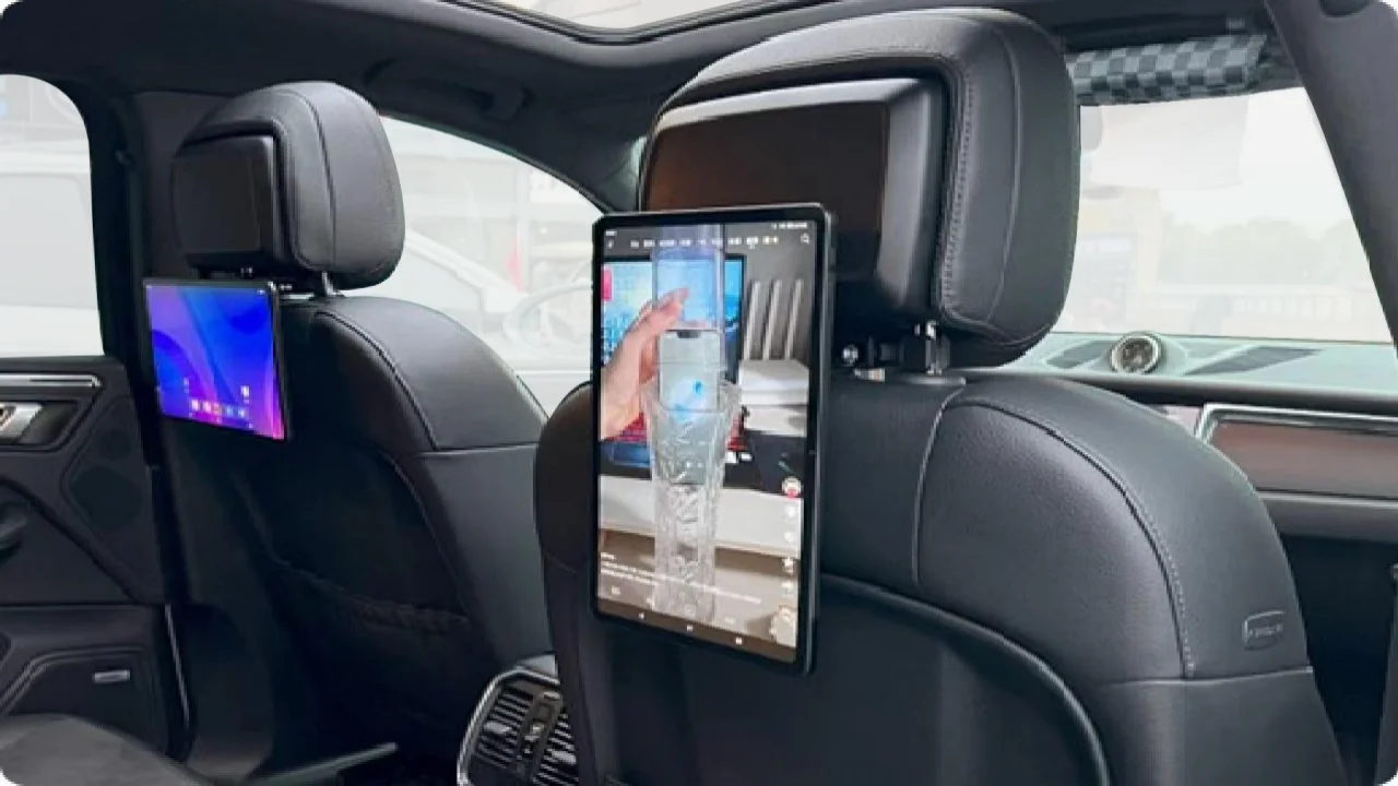 12.5 Inch IPS Touch Screen Car Headrest 6+128GB Android System Car r Rear Seat Entertainment System