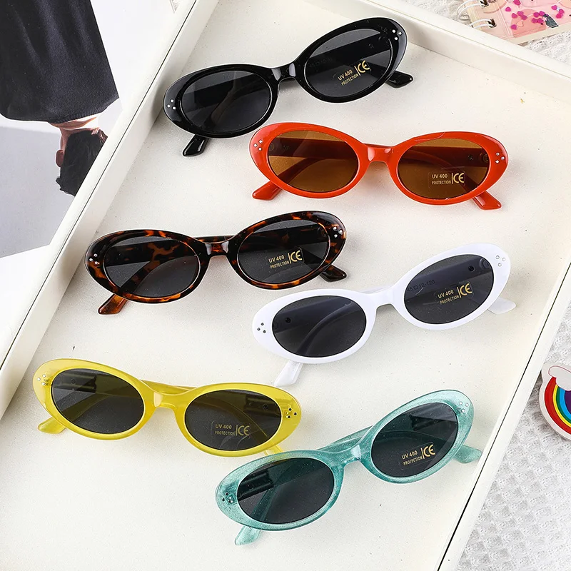 

Vintage Cat Eye Kids Sunglasses Boys Girls Small Frame Gift Sun Glasses Fashion Children Baby Oculos De Sol Infantil UV400