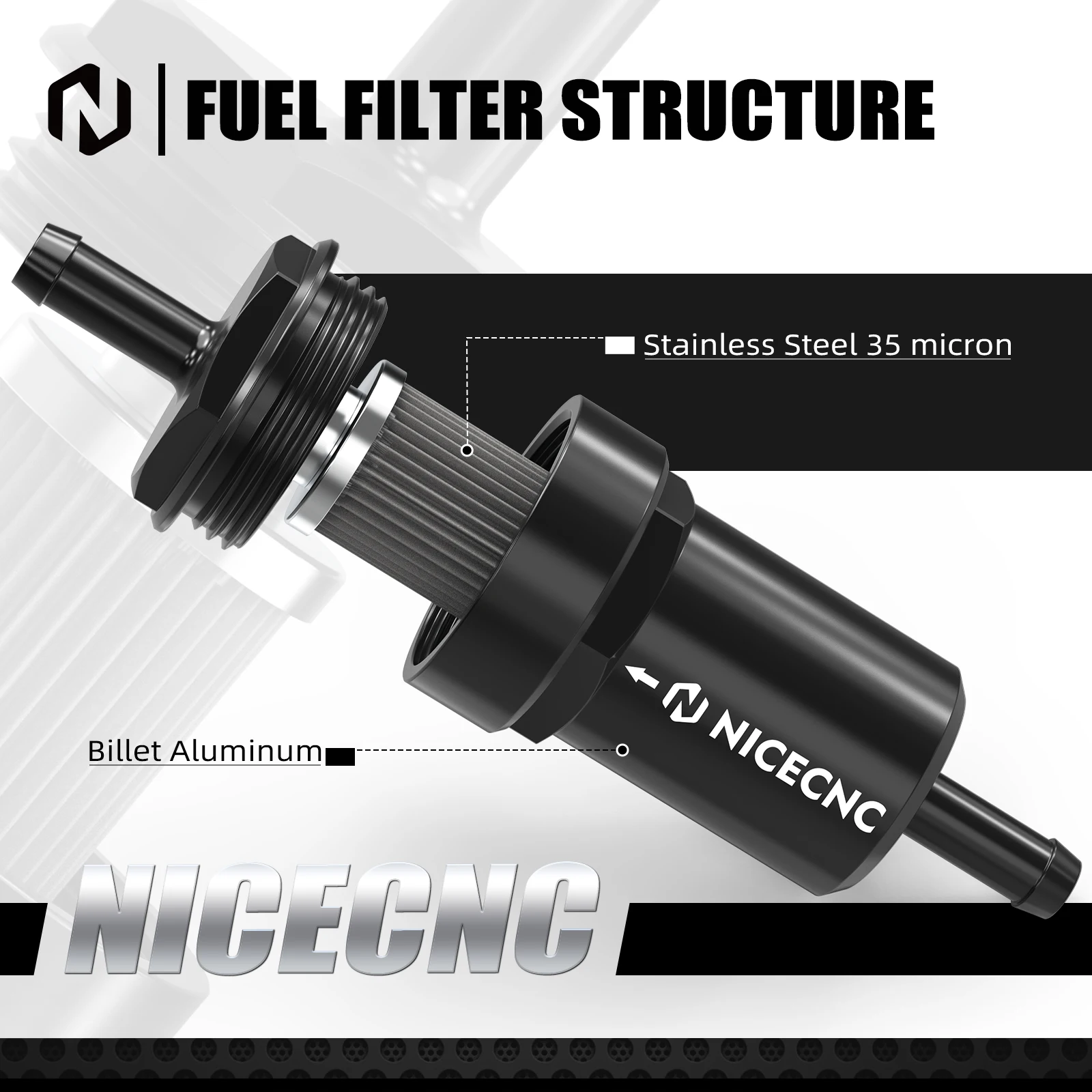 For Husqvarna TE 300i TE 250i FE 250 FE 350 FE 450 2018-2023 35 Micron In-Tank Fuel Filter For KTM EXC 300 For GasGas EC 300