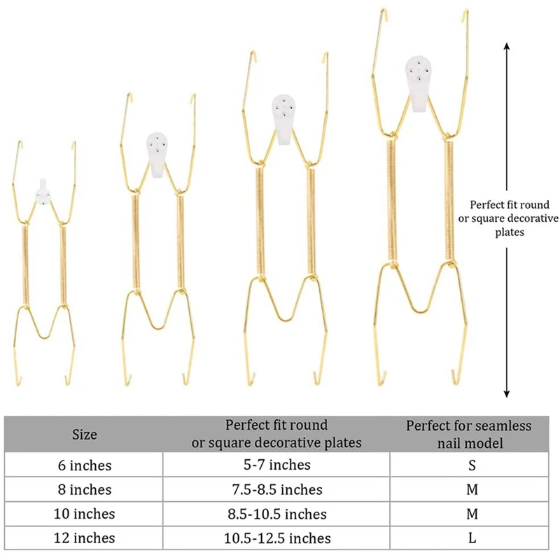 Plaathangers voor de muur 6 8 10 12 inch, wandplaathangers decoratieve plaathangers wandplaathouders