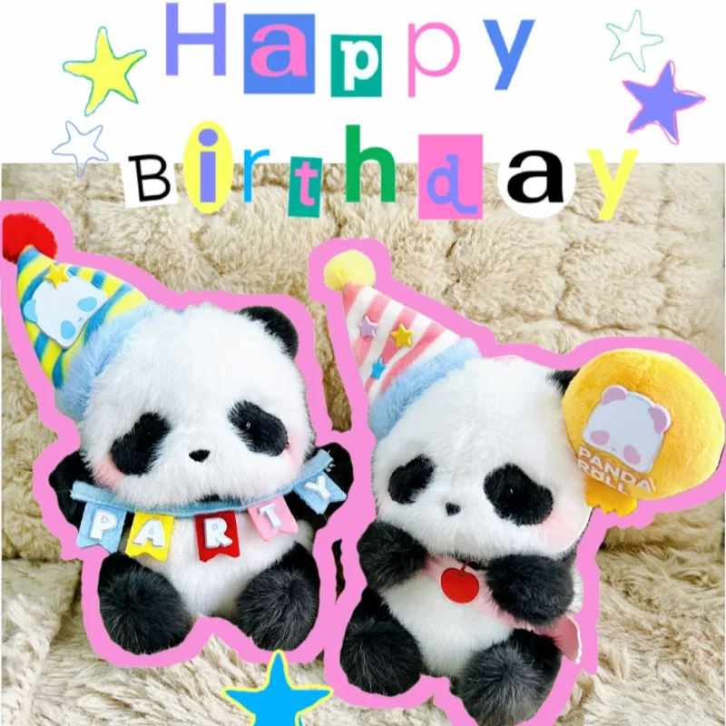 

12cm Panda Roll Fat Baby Party Series Blind Box Plush Doll High Quality Bag Pendant Ornament Keychain Mystery Box Kids Toys Gift
