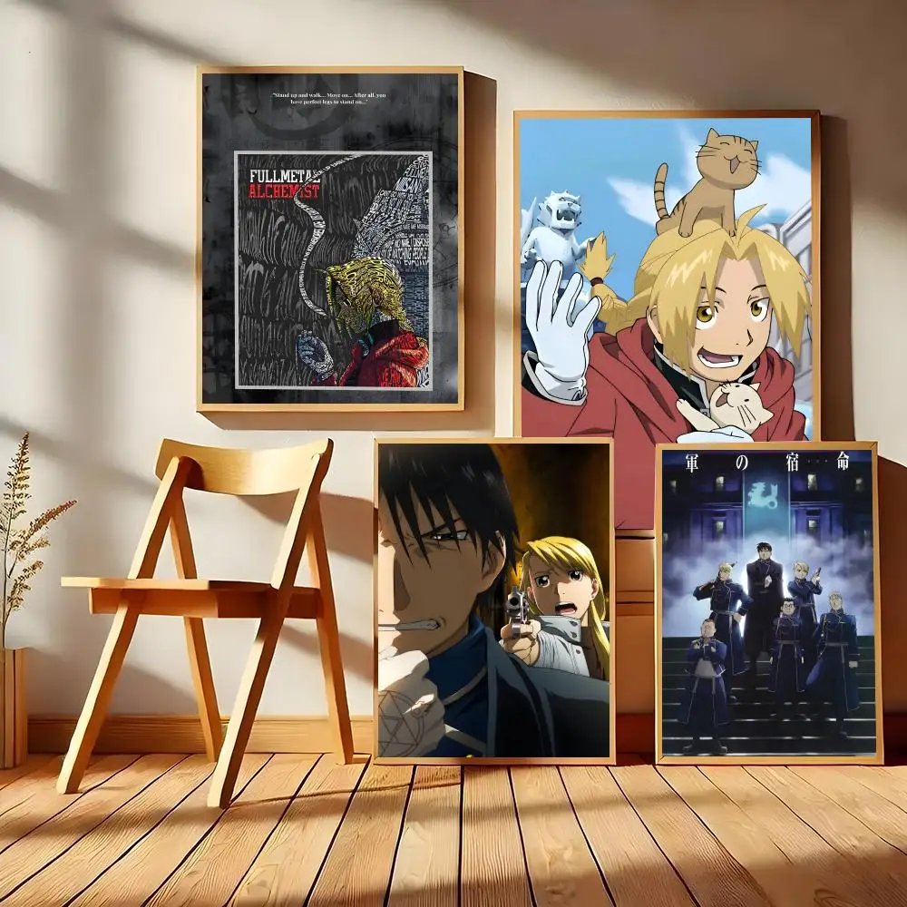 F-Fullmetal Alchemist Modern Flat Upgrade Warm Living Setup Cozy Room Setup Over Bed Styling Aesthetic Space Makeover Poster
