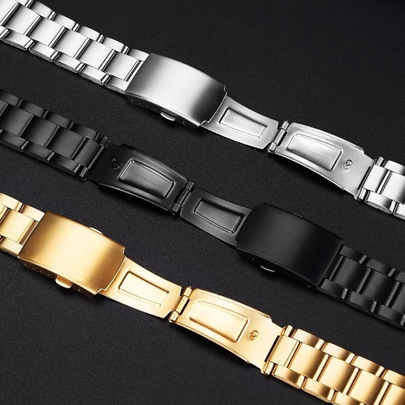 Для Casio 3299 AE1200/1300/1500 AE-1200 AE-1200wh AE-1300 твердый ремешок из нержавеющей стали 18 мм тонкий стальной металлический корпус браслет