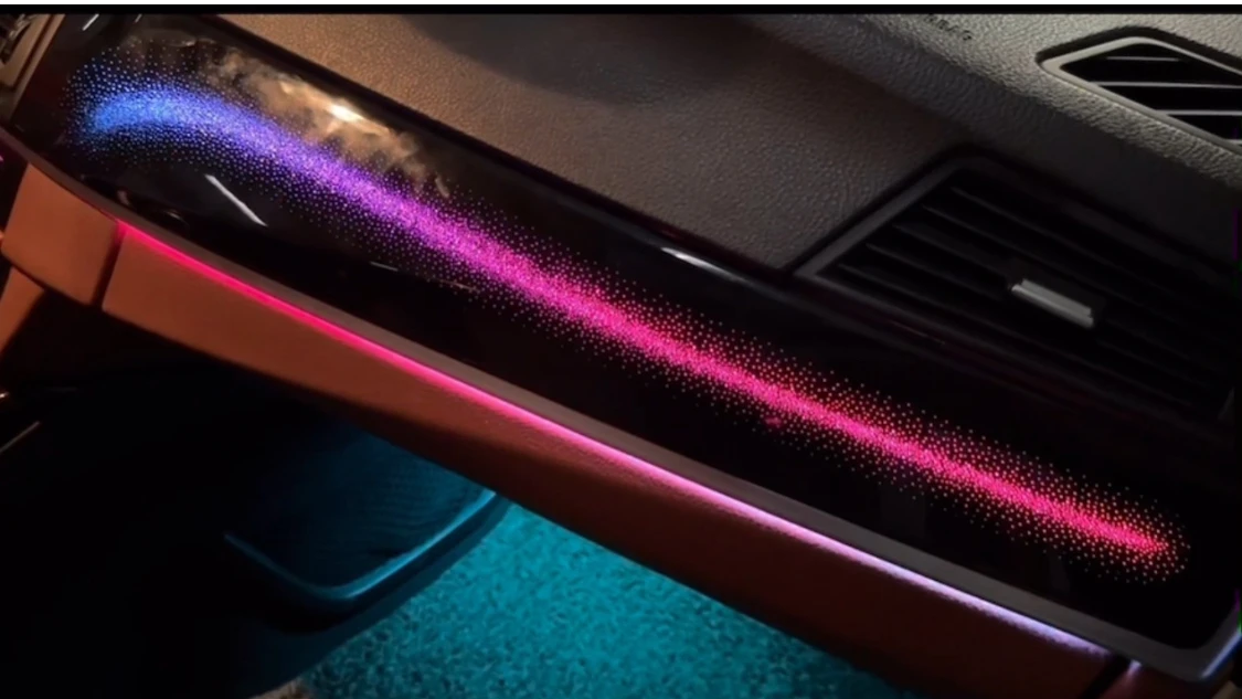 Galaxy Style Car Symphony Ambient Light Suitable For BMW 5 Series F10 F11 F18 2010-2017 Interior Auto Decoration Trim Panel view 5