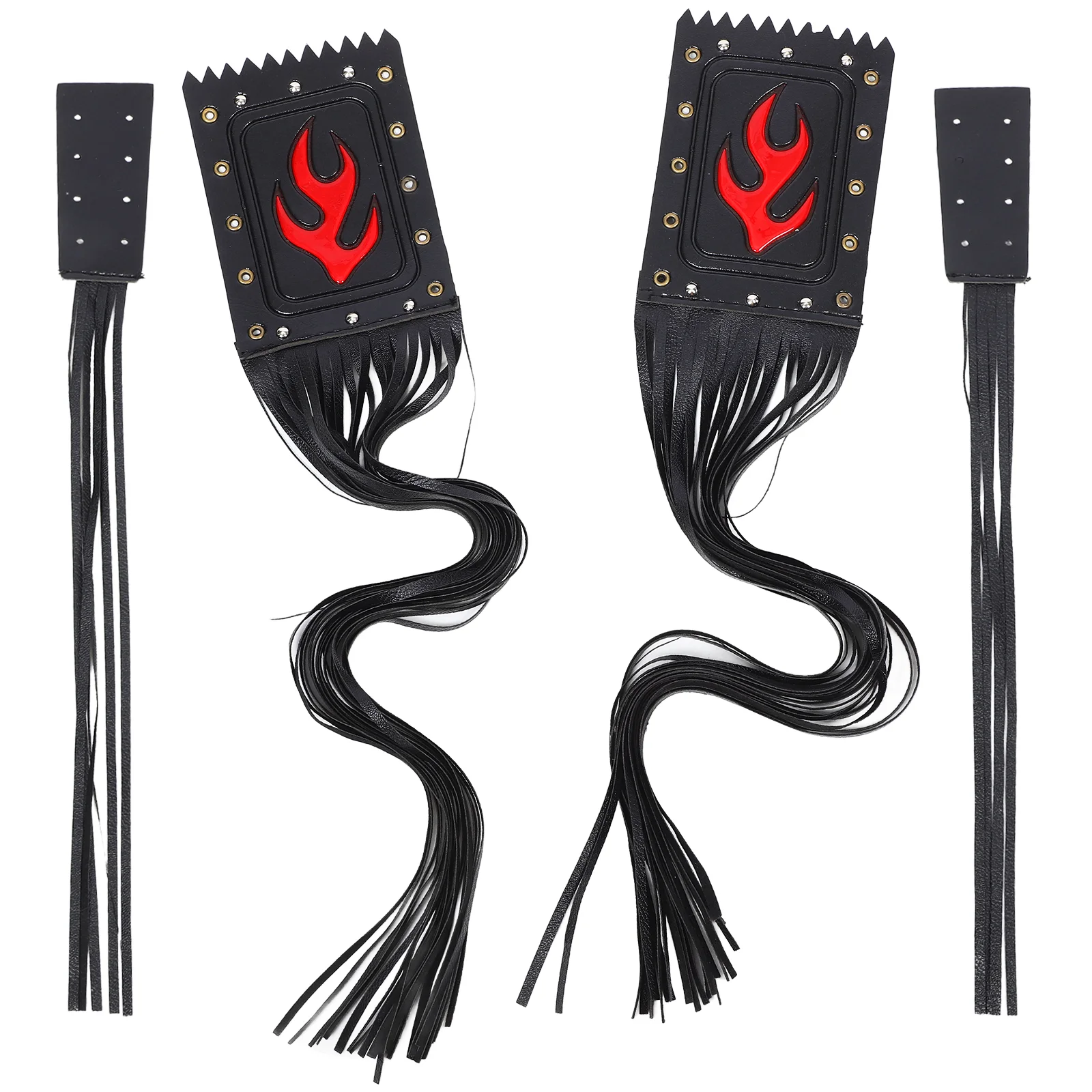 2 Pcs Motorcycle Streamers Hand Grips Tassel Handlebar With Fringe Cruiser Tassels Accessories Brake Clutch Lever Bike