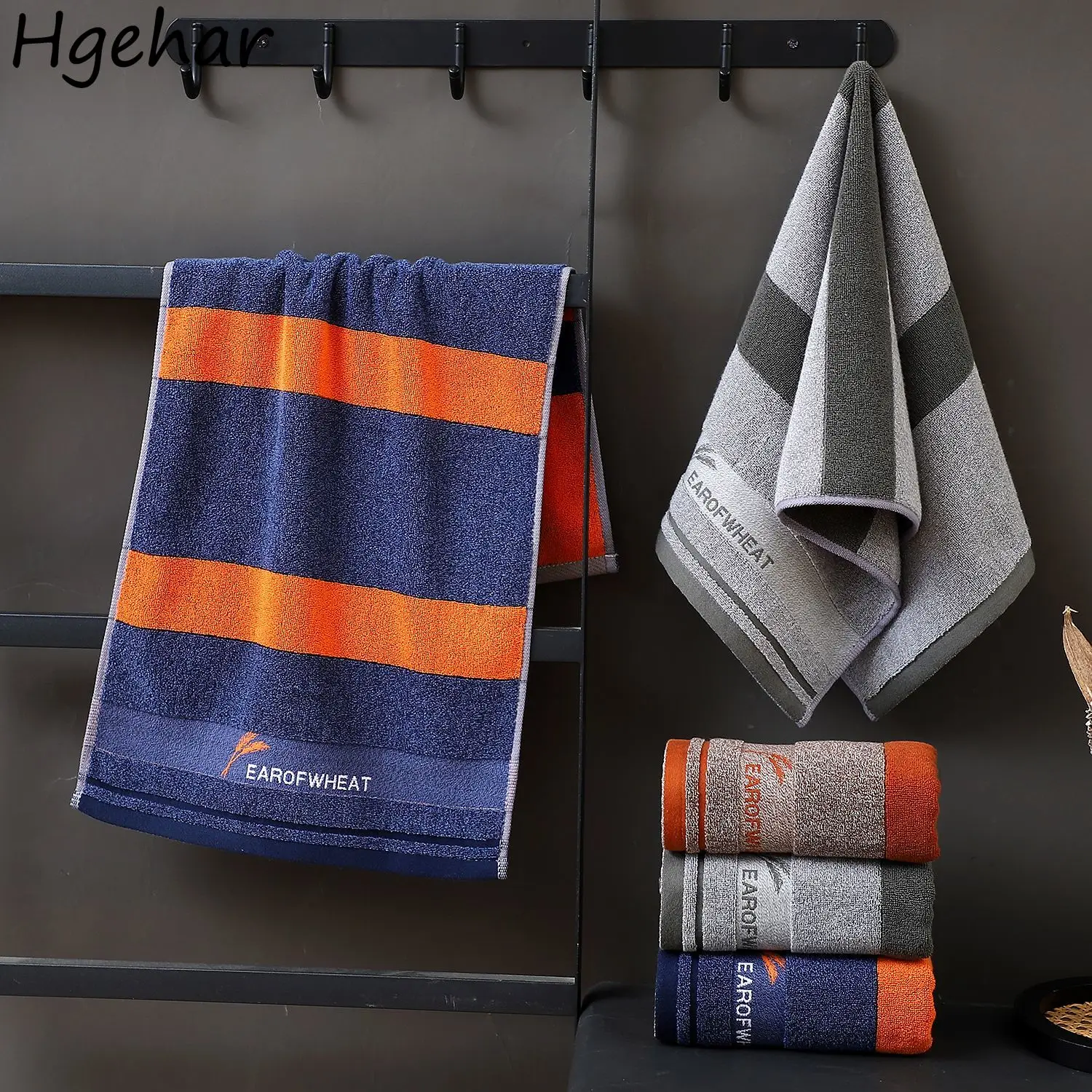 34x74cm Cotton Bath Towels Shower Tender Skin-friendly High Water Absorption and Quick Dry Comfortable Modern Style No Hair Loss