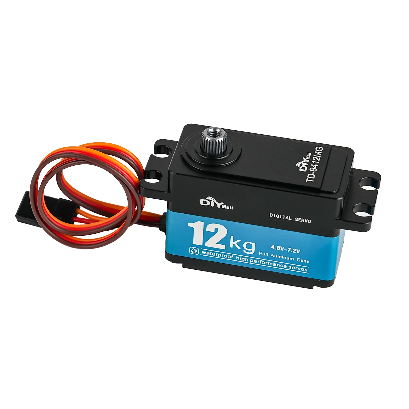 TD-9412MG Full Metal Digital Servo 12KG แรงบิดสูงแปรงคาร์บอนมอเตอร์ 180/270/360 องศาสั้น Servo สําหรับ 1:10 1:8 RC รถรุ่น