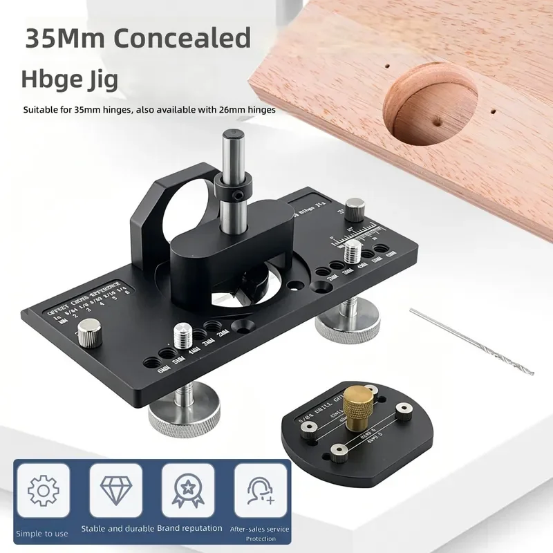 Aluminum Alloy Woodworking Hinge Opening Positioner Screw Fixing Clip Auxiliary Device for Cabinet Door Installation