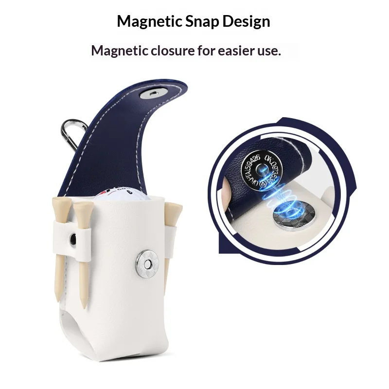 PGM Golf Fanny Pack Men's and Women's Portable Ball Tee Sleeve Magnetic Buckle Closed Waterproof Multifunctional Ball Clip