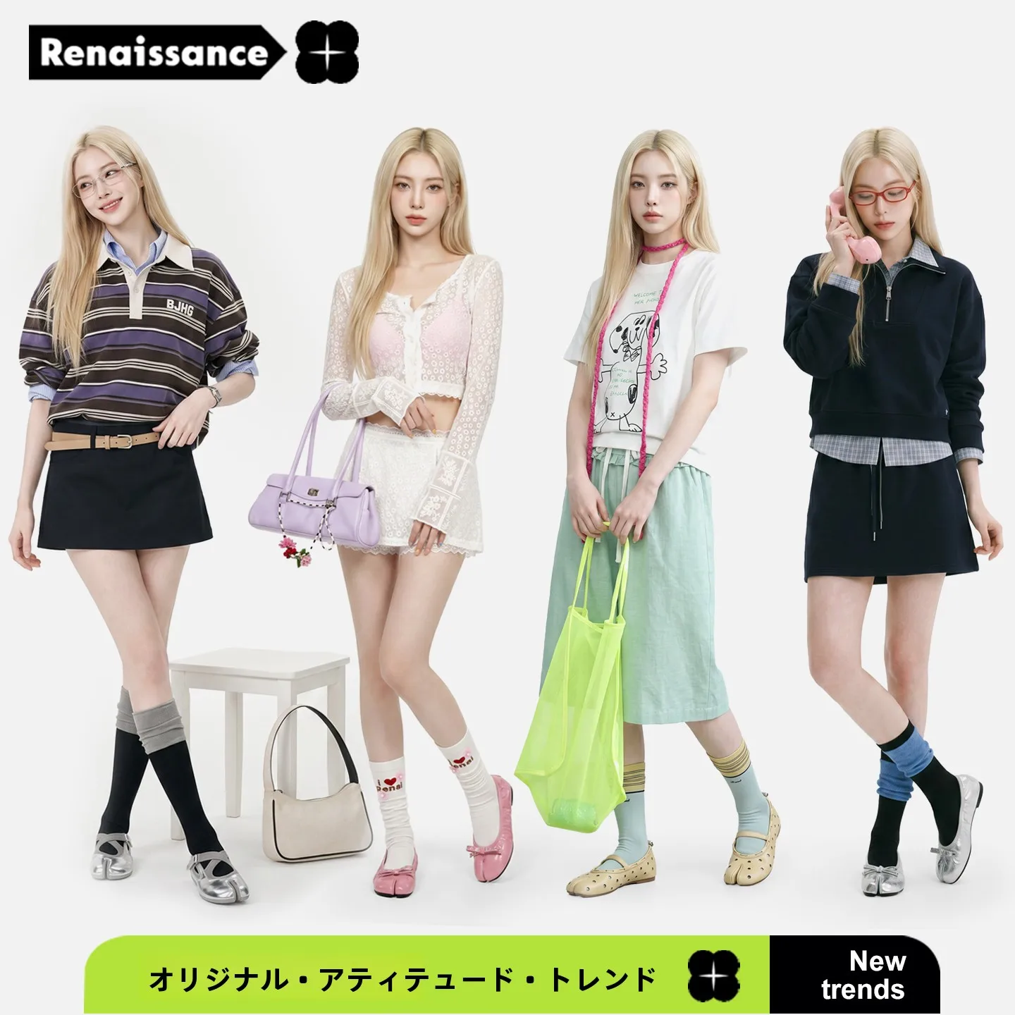 meias-femininas-de-cano-curto-com-design-original-renaissance-estilo-ballet-com-blocos-de-cores-e-dedos-separados-sem-punho-para-outono