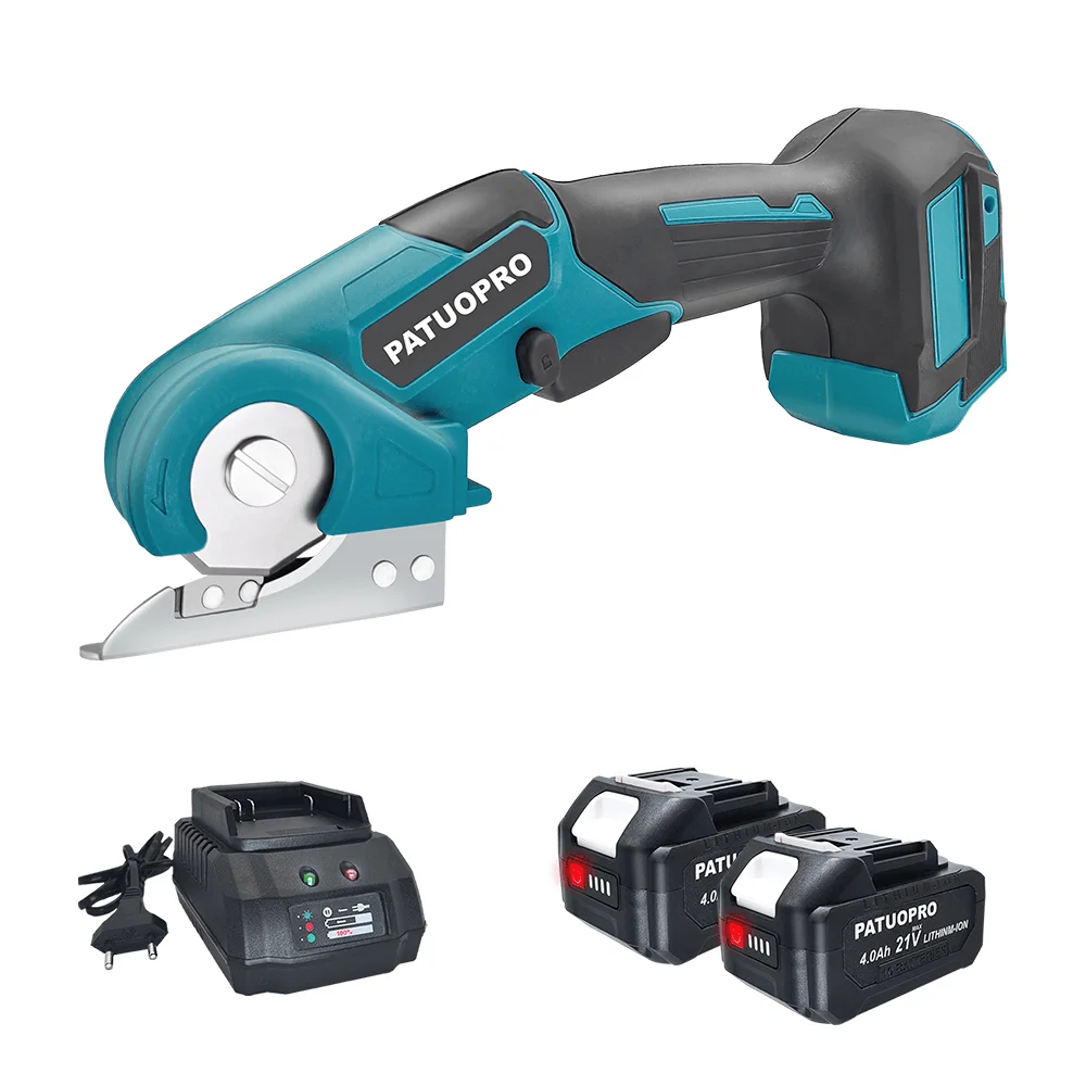 

PATUOPRO Cordless Electric Carpet Scissor 6MM MultiFunctional Pruner Leather Round Cutting Power Tool For Makita 18V Battery