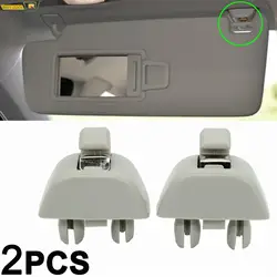 2x Sun Visor Hanger Clip Holder For Audi A6 C6 VW Passat B7 Polo Up! Skoda CITIGO RAPID Seat MII 6RD857561Y20 6R0857561Y20 Hooks