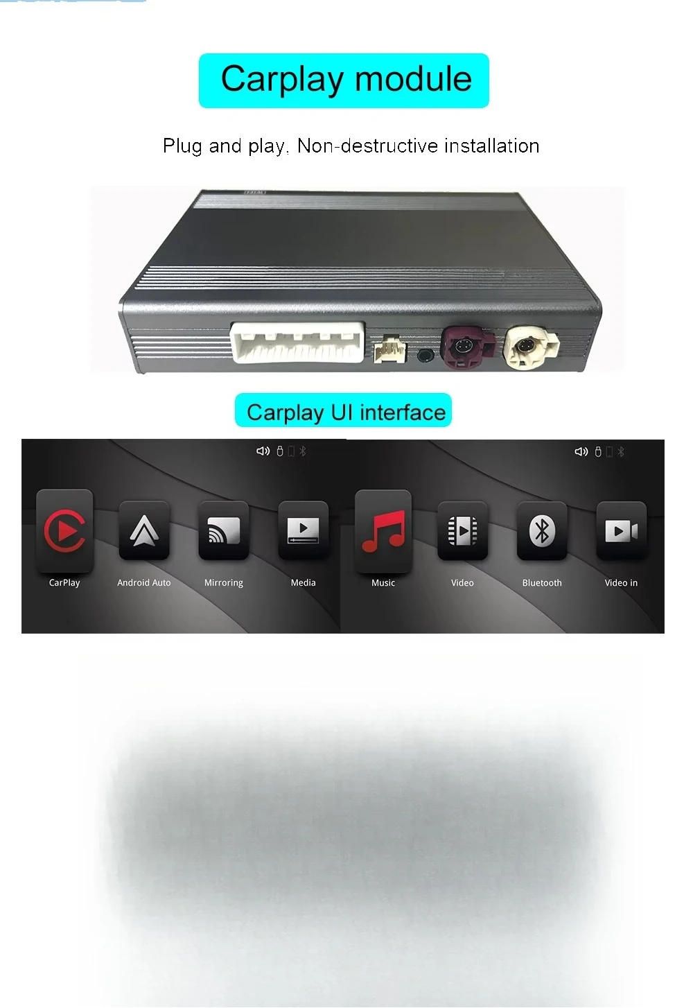 Навигационный радиоплеер Mirror Link Wireless