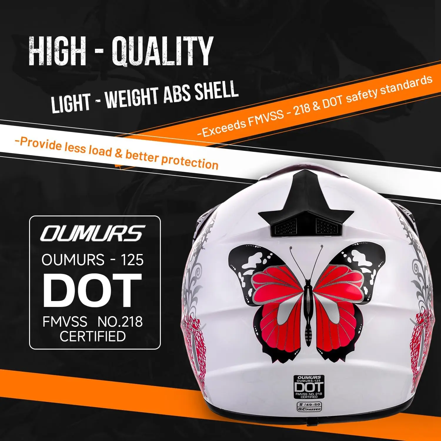 DOT Youth Dirt Bike Helmet for Boys Girls Ages 5-14 Four Wheeler Motocross BMX MX UTV Snowmobile Go Kart Racing Skateboard Baseb