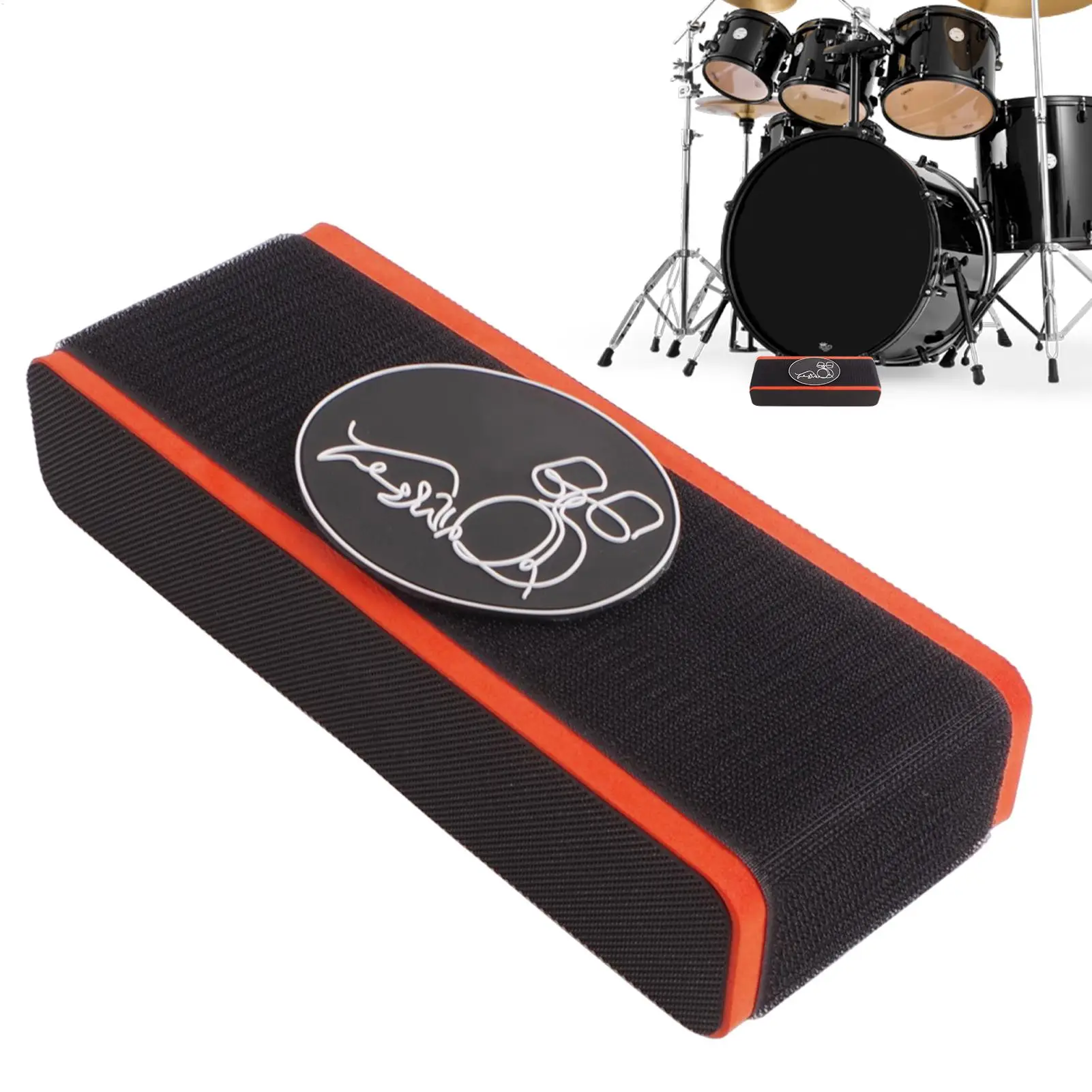 

Bass Drum Stabilizer Bass Drum Fixer Noise Reduction Anti-Slip Mat For Practice Room Band Rehearsal Live Performance Music