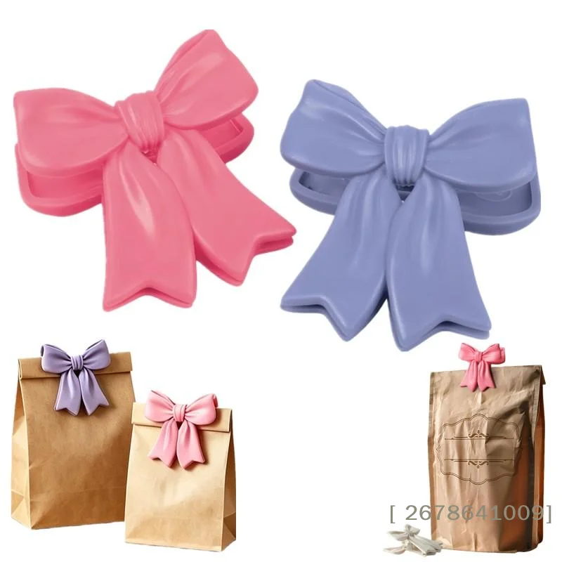 ⚑Colorful Bowknot Sealing Clips Moisture-Proof Fresh-Keeping Snack Bag Sealer Clamp For Plastic Bags Reusable Kitchen Accessory