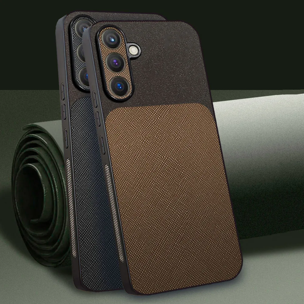 PU Leather Case For Samsung Galaxy M55 M55S Silicone Shockproof Luxury Phone Cover For Samsung M55 Case
