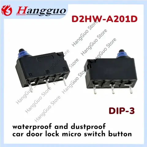 Original For OMRON D2HW-A201D  waterproof and dustproof car door lock micro switch button