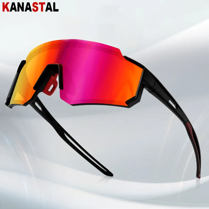 UV400 Sports Polarized Sunglasses Men Photochromic Sun Glasses PC Eyeglasses Frame Night Riding Travel Anti Glare Goggle Eyewear