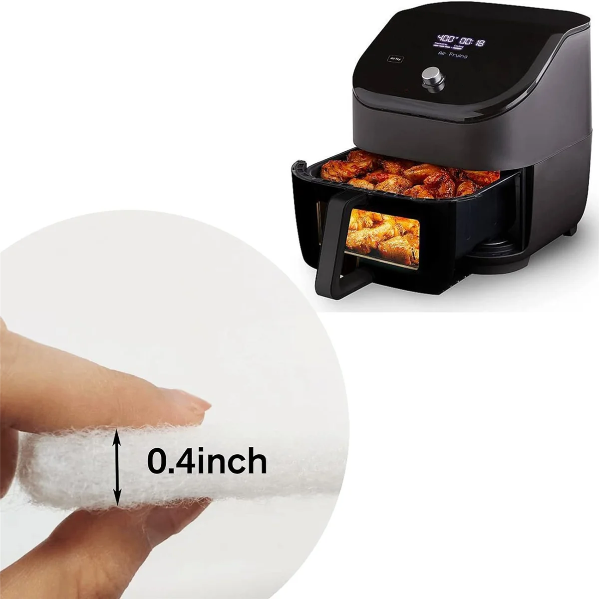 Filtros de repuesto para freidora de aire, accesorios de filtros compatibles con freidora de aire instantánea Vortex Plus 6QT puede borrar olores 16 piezas