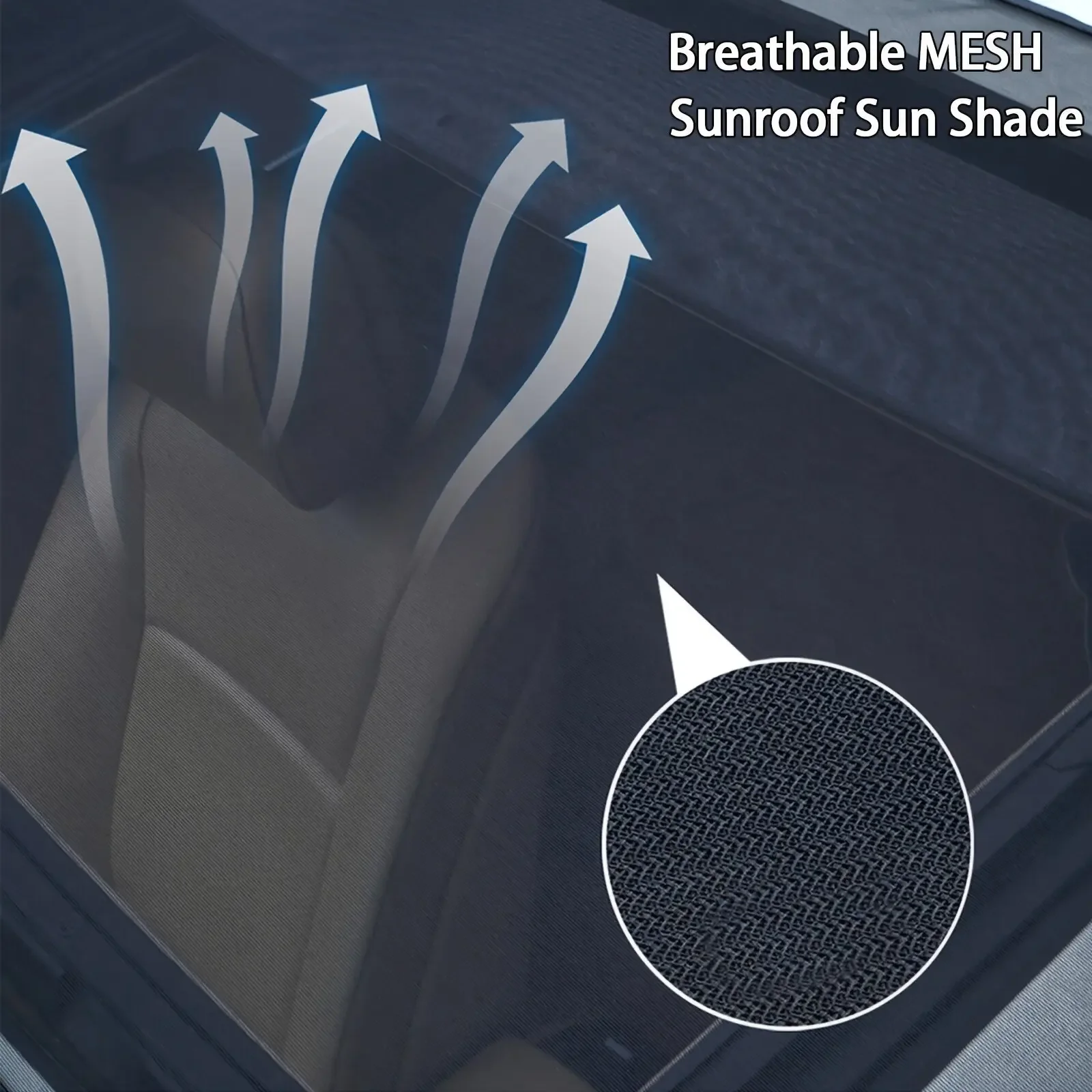 1Pc Auto Moonroof Mesh Roof Sun Shade Cover Magnetic Car Sunroof Sunshade Car Sun Roofs Foldable Suncreen Protectors Universal