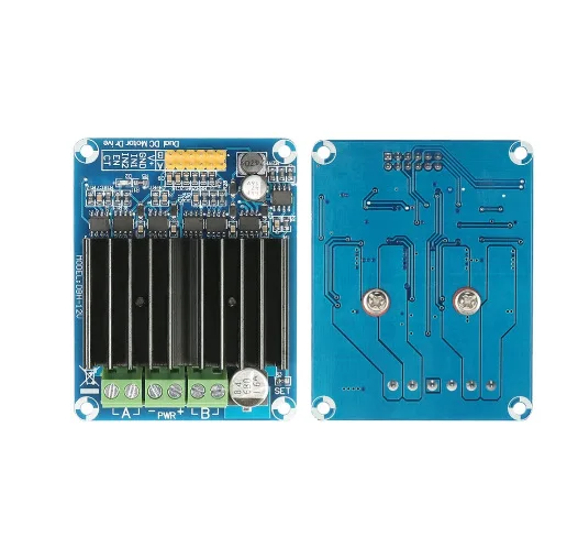 DC 5V-12V 12V 30A Zweikanaliger H-Brücke DC Motor Controller Treiber Reversibler PWM Drehzahlregelungsmotor DBH-12V