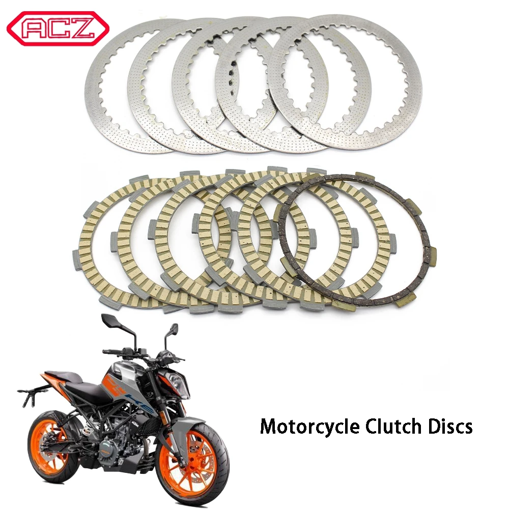 

Motorcycle Clutch Kit Steel Friction Plates Set for 2012-2022 RC200 2014-2022 90132011000 90132111000 90132211000 90132010000