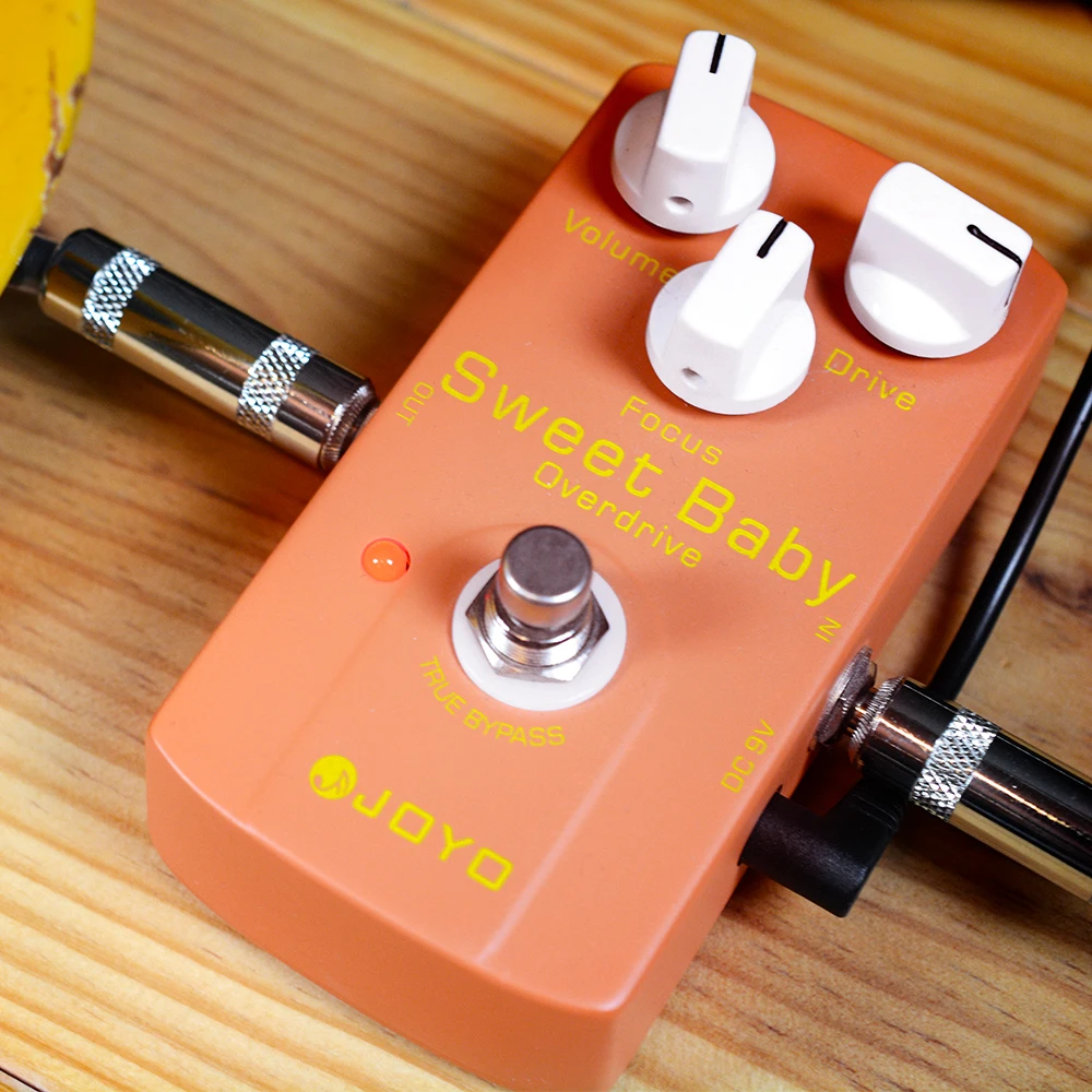 JOYO JF-36 SWEET BABY Overdrive กีต้าร์ Push Clean Channel to Overdrive Low Gain แบบไดนามิก Overdrive เหยียบ