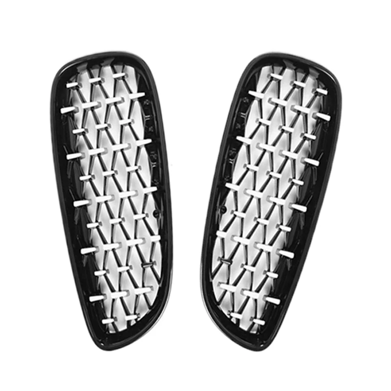 

Car Front Bumper Racing Grills Kidney Grille Diamond Grille For-BMW Z4 E89 2009-2016 Black +
