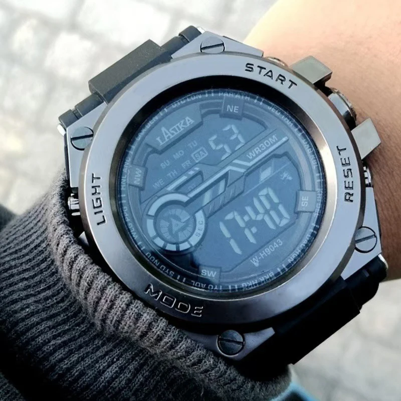 

Мужские часы, многофункциональные, для занятий спортом на открытом воздухе, светящиеся, с будильником, цифровые часы для учащихся старших и средних классов, для бега