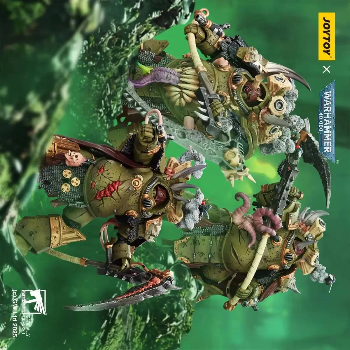 JOYTOY 1/18 Action Figure Warhammer 40000 Death Guard Deathshroud Terminator Champion Toy view 3