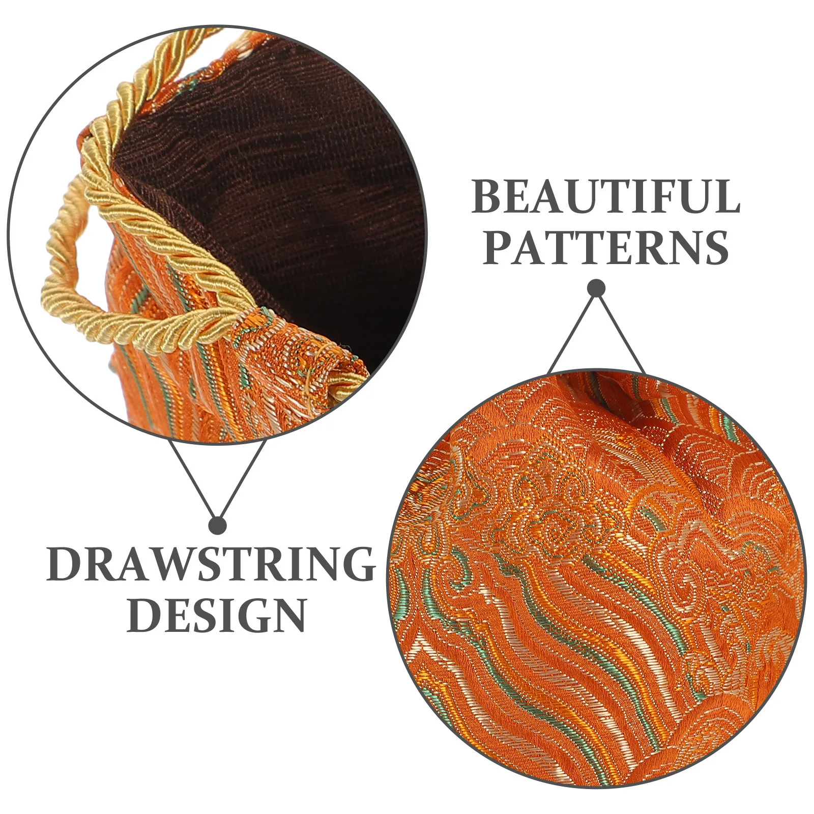 

Drawstring Storage Bag Fabric Organizer for Clothes Books Multi-Functional Home Decor Easy to Clean Simple Design