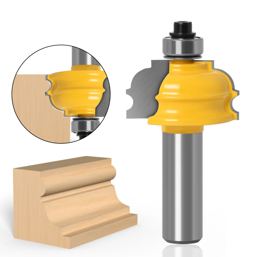 

1PC 1/2" 12.7MM Shank Milling Cutter Wood Carving Architectural Molding Router Bit Line knife Woodworking cutter Tenon Cutter