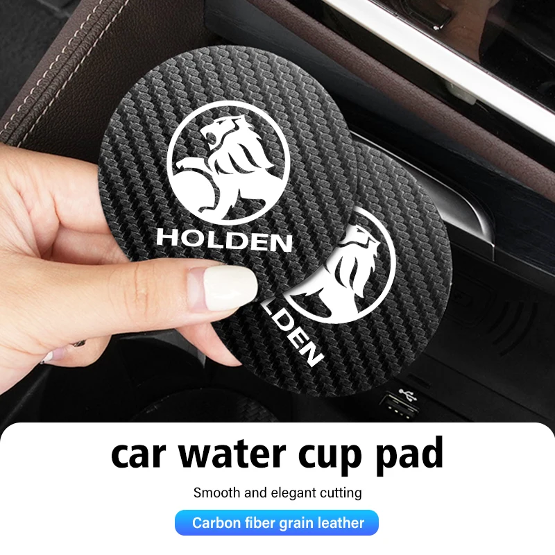 2pcs Car Water Cup Holder Mat Anti Slip Insert Coasters Pads For Holden Commodore Trailblazer Colorado Cruze Volt Caprice Ute