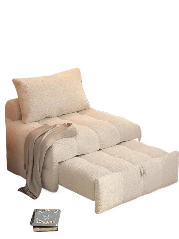 Outdoor portable single and double sofa bed, foldable integrated dual-purpose living room multi-functional pumping