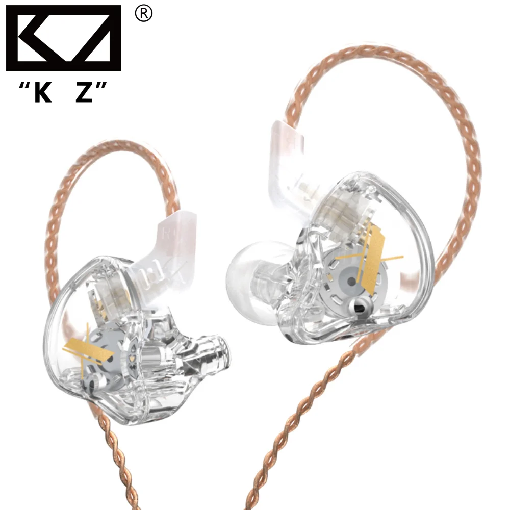 KZ EDX Wired Earphones HiFi Bass Earbuds In Ear Monitor Headphones Detachable Cable Music DJ Sport Noise Cancelling Headset