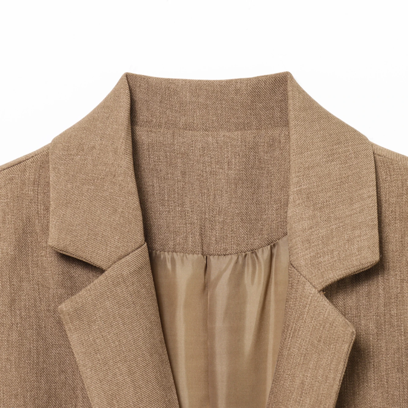 SuperAen Blazer Lengan Panjang Warna Solid Fashion 2025 Baru Wanita Gaya Eropa dan Amerika