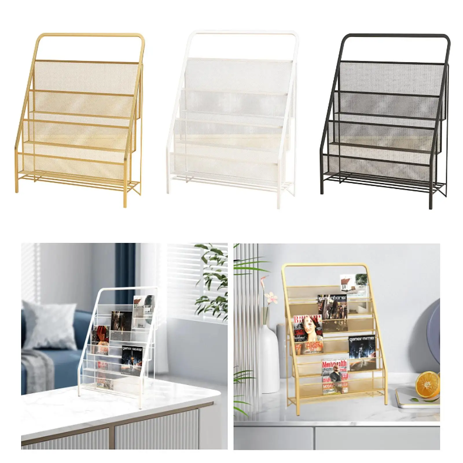 رف كتب للأطفال مكون من 3 طبقات لتلوين الكتب وغرفة اللعب ومنظم خزانة الكتب