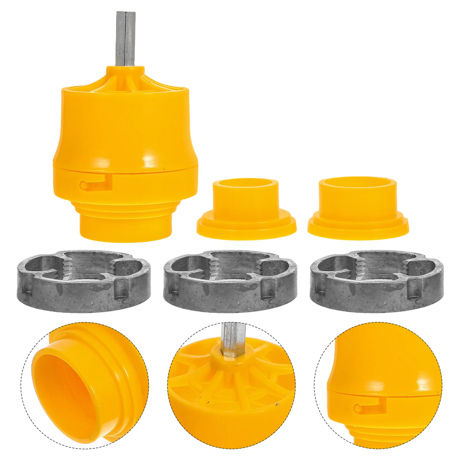 

7pcs Water Pipe Threader Pipe Round Die Pipe Thread Making Tool for PVC Pipes Plumbing Tool Kit for Home PVC Thread Maker Tool