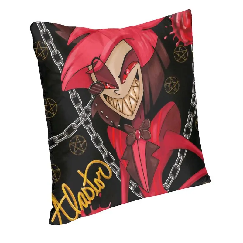 Helluva Boss Humorous Cartoon Movie Cushion Covers Sofa Decoration Square Throw Pillow Case 45x45