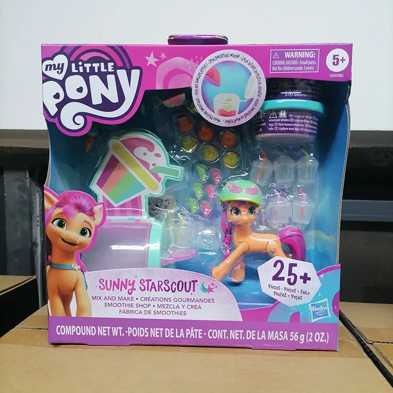 Hasbro My Little Pony Movie Sparkling Scenes Set Sunny Starscout Izzy Moonbow Doll Gift Toy Model Anime Figures Collect Ornament