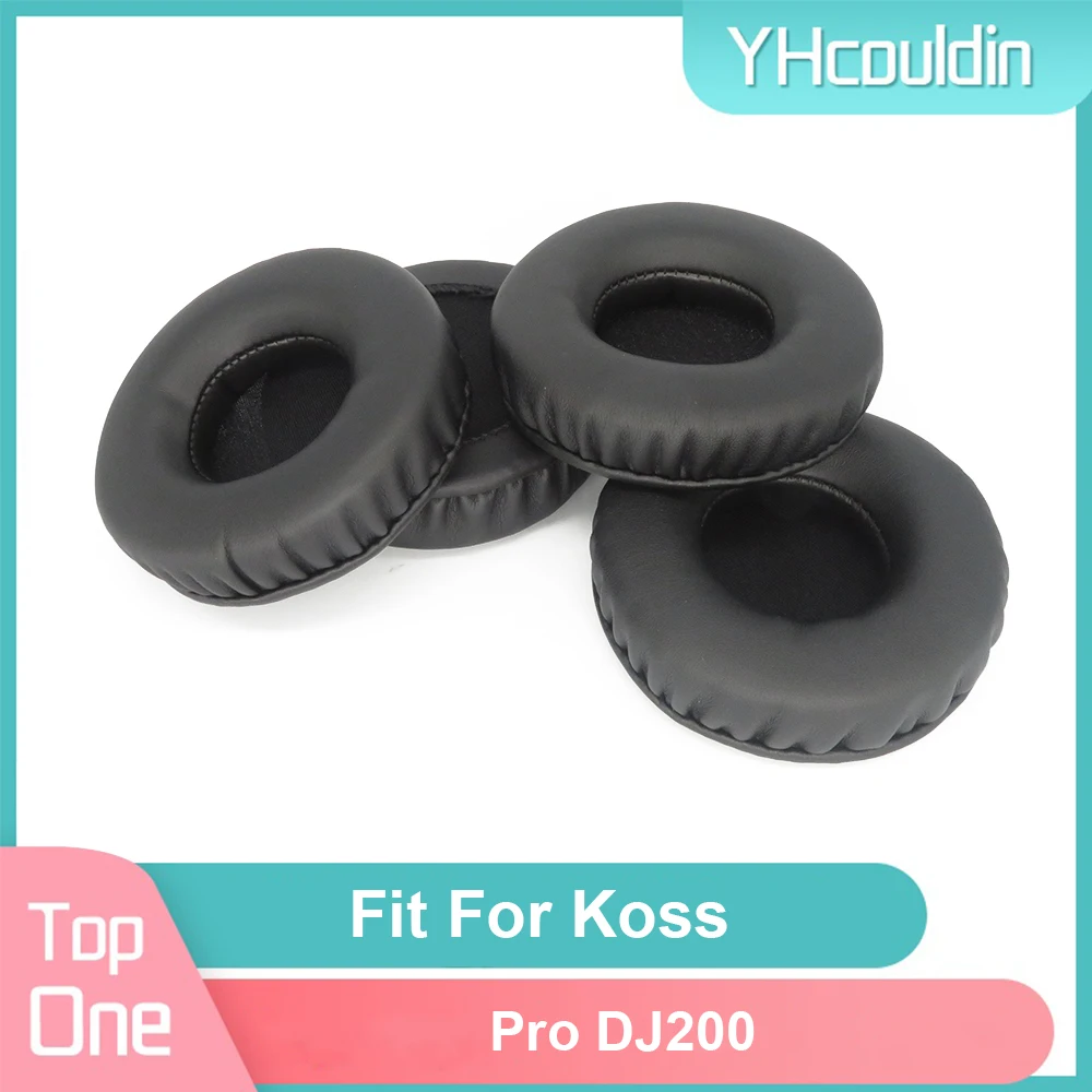 Oorkussen Voor Koss Pro DJ200 Hoofdtelefoon Oorkussens Pu Zachte Pads Foam Oorkussens Zwart