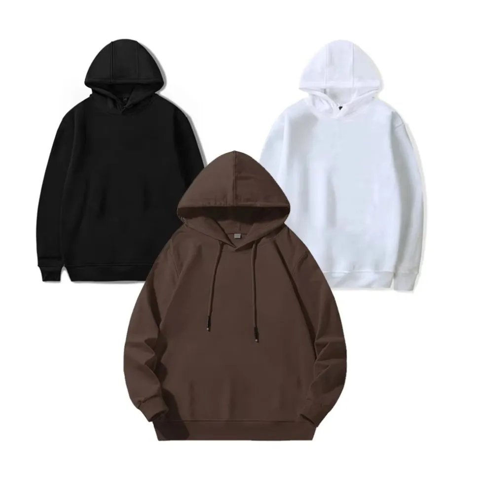 Womens Sweatshirts Long Sleeve Autumn Spring Casual Hoodies Streetwear Hoody Woman Loose Solid Versatile Pullover Black Brown